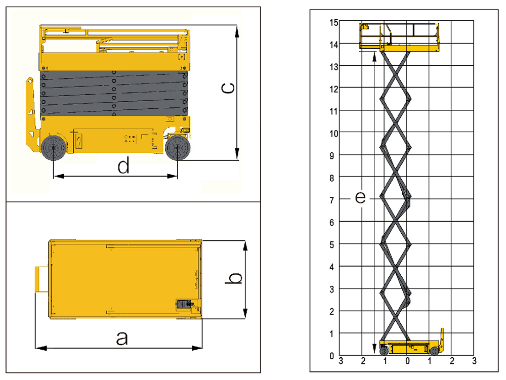 XCMG Official 12m Scissor Aerial Work Platform GTJZ1212E (Euro Stage V) for sale